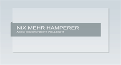 Desktop Screenshot of hamperer.de